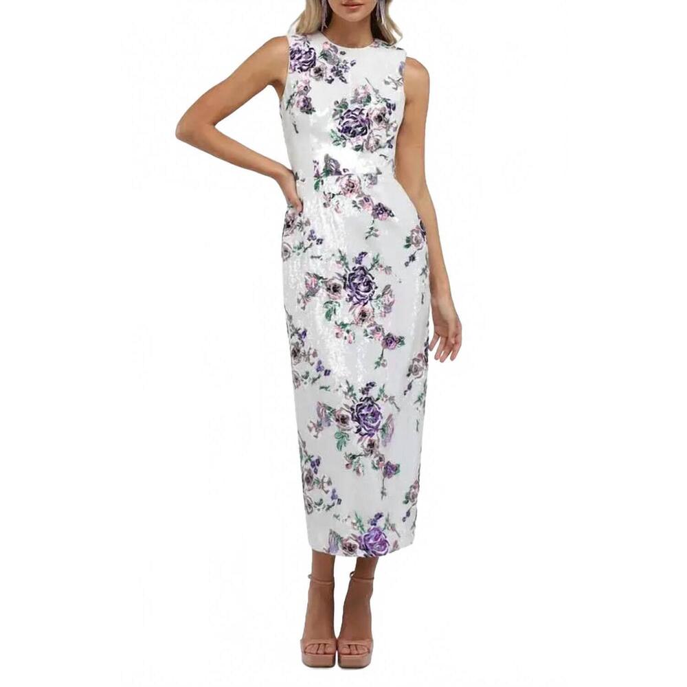 NEW HELSI bobbie midi dress in violet floral